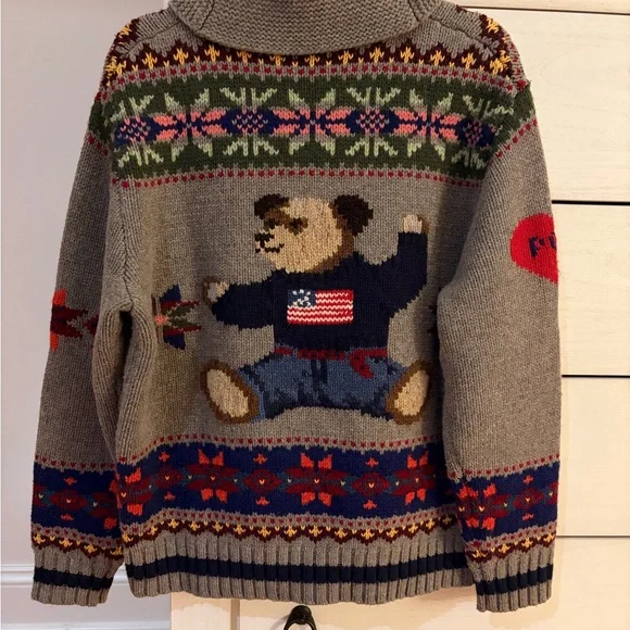 Polo Bear Wool Zip Cardigan - Picture 6 of 9
